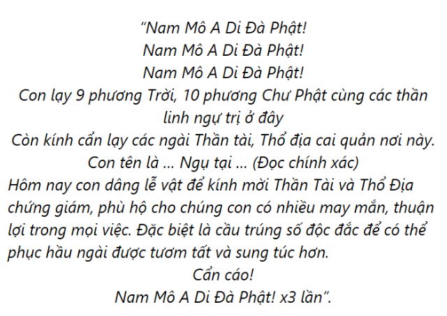 Hình ảnh minh họa văn khấn thần tài, thổ địa Hình ảnh minh họa văn khấn thần tài, thổ địa