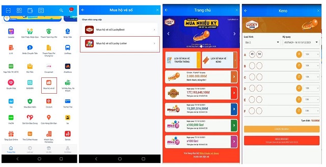 Các loại vé số có thể mua trên app MB Bank Các loại vé số có thể mua trên app MB Bank