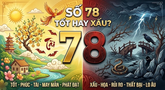 Quan niệm dân gian Việt Nam về vấn đề số 78 tốt hay xấu